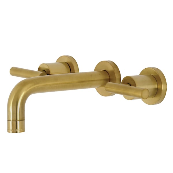 KS8127CML Manhattan 2-Handle 8" Wall Mount Bathroom Faucet, Brass
